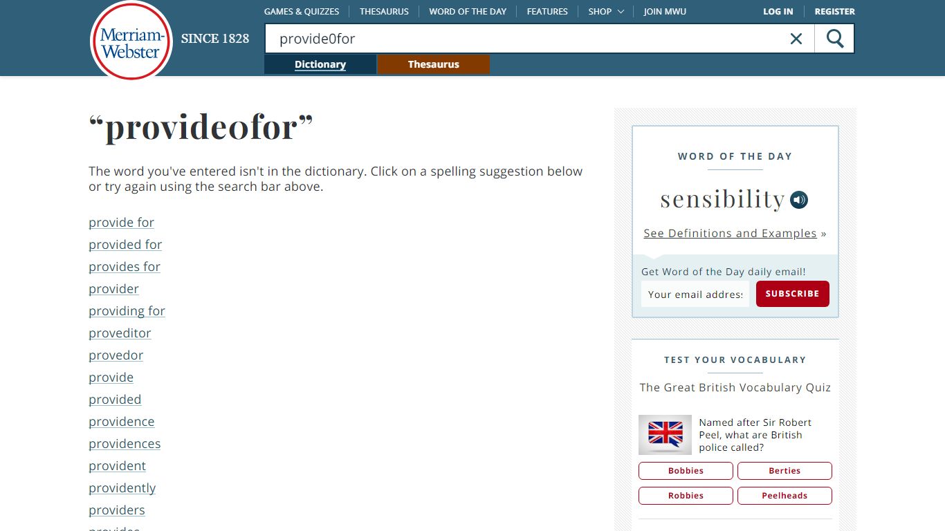 Provide for Definition & Meaning - Merriam-Webster